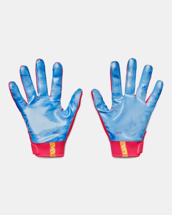 Men's UA Blur LE Football Gloves, Pink, pdpMainDesktop image number 1